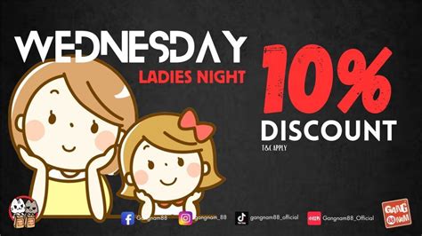 Wednesday night Ladys Night a 10% discount, No 1-1, Jalan Solaris 3 ...