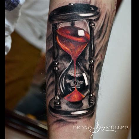Hourglass Skull Tattoos