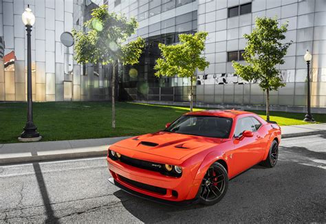 2018 Challenger SRT Hellcat Widebody, Dodge, Red, Metallic, HD Wallpaper | Rare Gallery