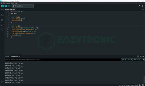 DHT11 Arduino 的图像结果