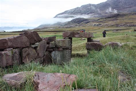 The Norse ruin at Igaliku Fjord was known to the Norse as Gardar. (Greenland) Photo: Jette ...