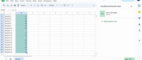 Image result for Google Sheets Conditional Formatting Color