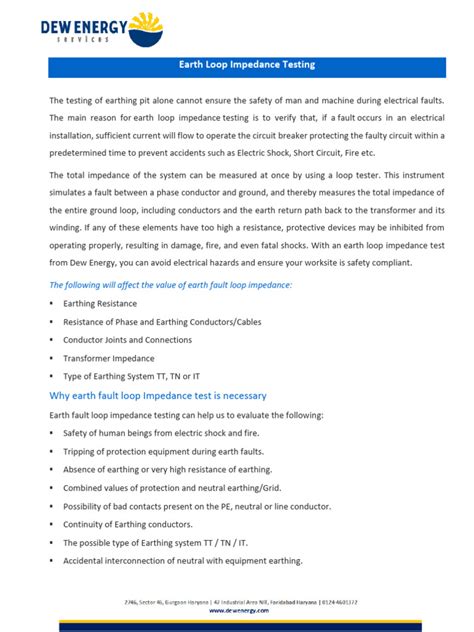 Earth Loop Impedance Testing Procedure 的图像结果