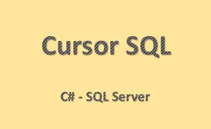 SQL Server Open Cursor 的图像结果