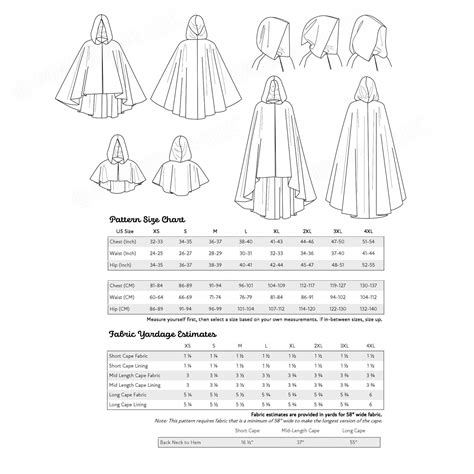 Cosplay Cape Pack vol 2 Printable Sewing Pattern | Printable sewing ...