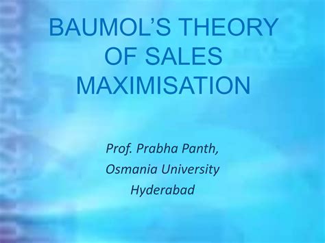 Image result for Sales Revenue Maximisation