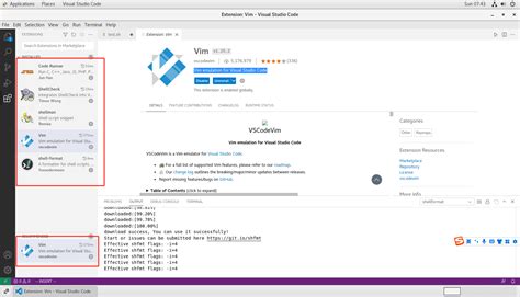 Shell Script Vscode 的图像结果