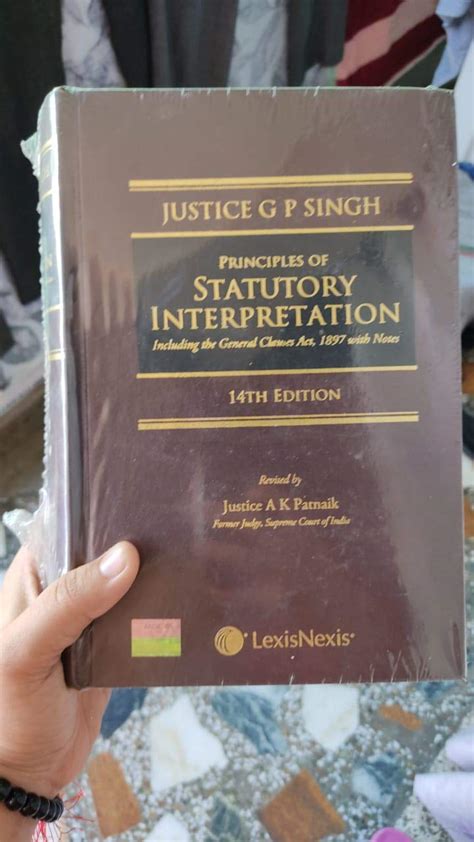 Buy Principles Of Statutory Interpretation (Also Including General ...