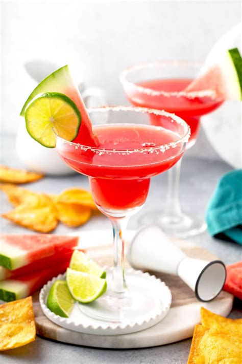 The Best Watermelon Margarita Recipe - Lemon Blossoms