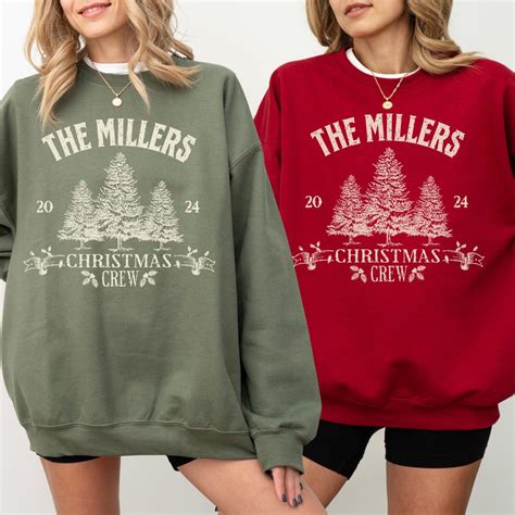 Custom Family Matching Christmas Sweatshirt Personalized Family Name ...