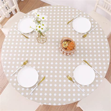 Amazon.com: Walrus Round Vinyl Fitted Tablecloth with Flannel Backing ...