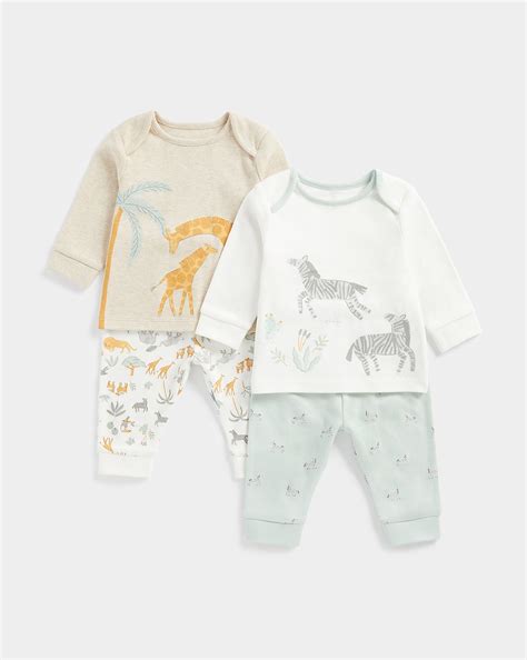 Unisex Full Sleeves Pyjama Set Little Zoo -Multicolor