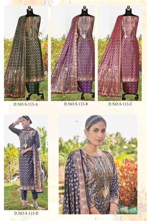 Simran 113 Blue Hills Velvet Suits Wholesaler Ahmedabad – Kavya Style Plus