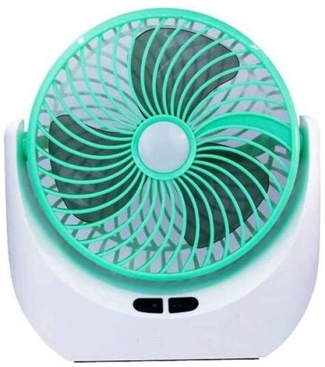 Lalson's High Speed Rechargeable Table Fan with LED-Light, For Home ...