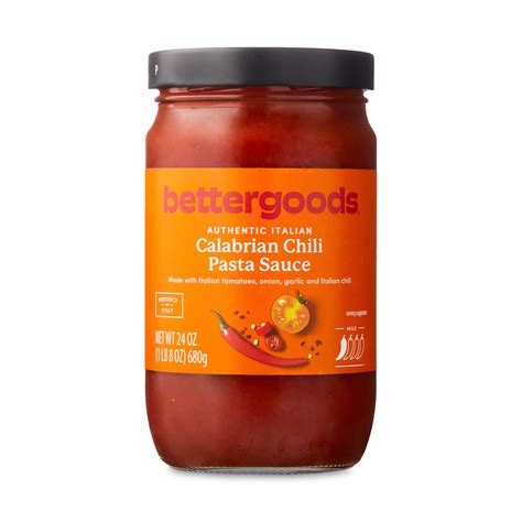 bettergoods Calabrian Chili Pasta Sauce 24 oz Tomato Pasta Sauce with ...