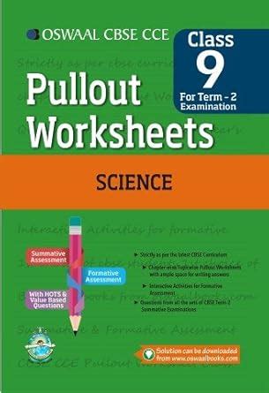Oswaal CBSE CCE Pullout Worksheet for Class 9 (Term II) Science : Panel ...