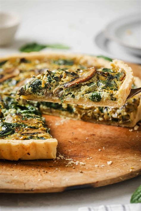 Spinach and mushroom quiche – Artofit