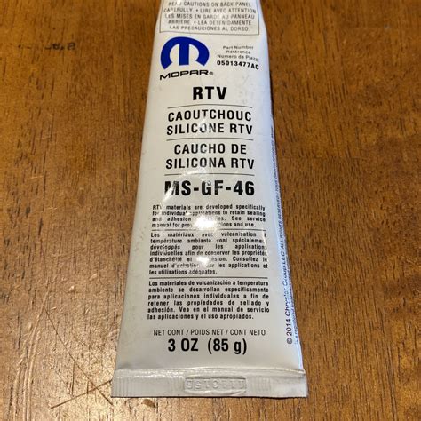 New Genuine Mopar Rtv Sealant (2001-2023) OE 5013477AD | eBay