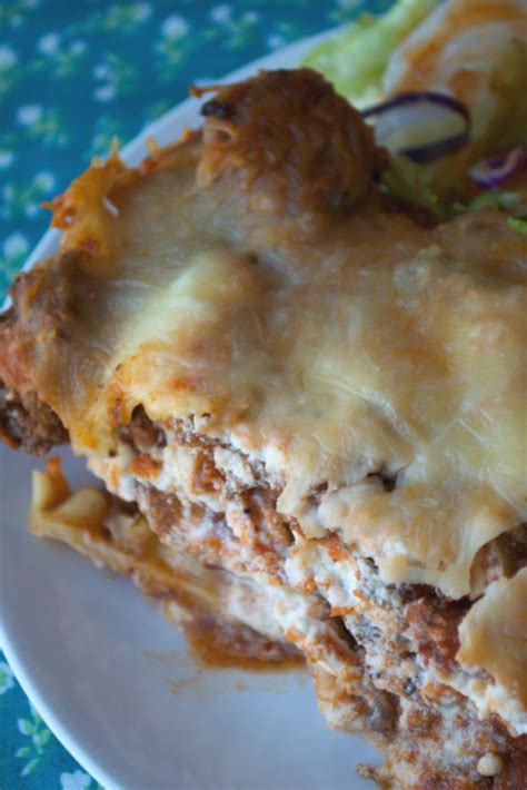 Lightened Up Homemade Lasagna Dish   You Brew My Tea