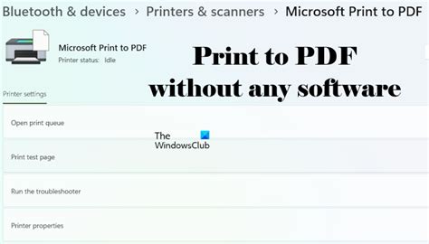 Image result for Microsoft Windows 10 PDF Printer