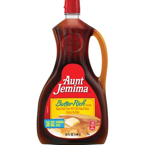 Aunt Jemima Butter Rich Syrup Jumbo Size, 36 fl oz - Walmart.com