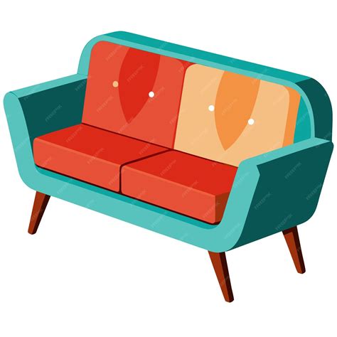 Modern sofa clipart vector art and illustration | Premium AI-generated ...