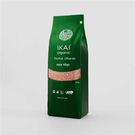 Organic Poha(Red) | Flattened Red Rice | Gluten Free – IKAI ORGANIC