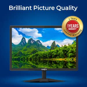 FRONTECH 18.5 Inch HD LED Monitor | Refresh Rate 60 Hz, 1366 x 768 ...