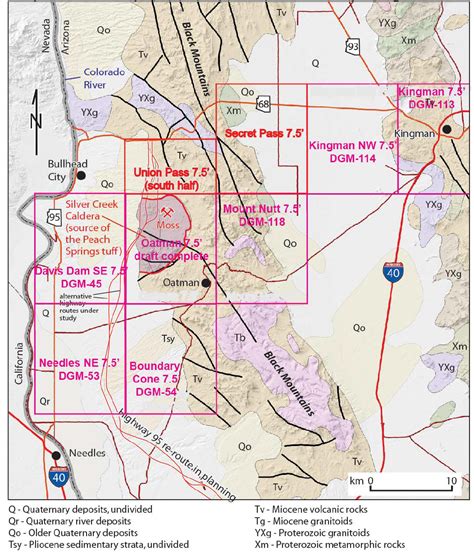 New digital geologic maps encompass gold/silver mining districts of ...