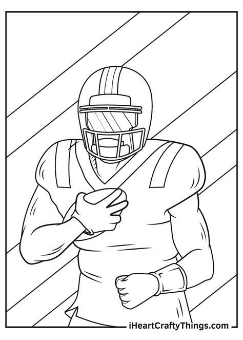 Nfl Football Coloring Pages Helmets