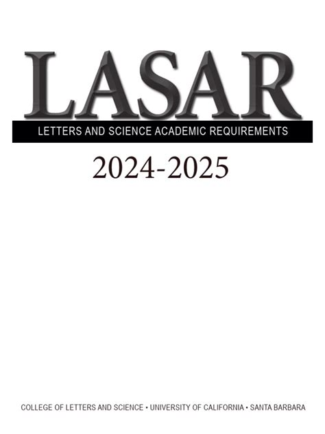 Ucsb Lasar 2024-25 | PDF