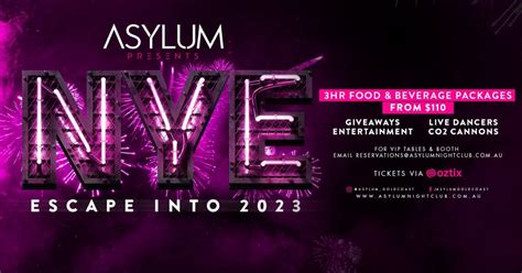 Escape Into 2023 at Asylum , Asylum Nightclub, Gold Coast, 31 December ...