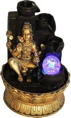 CONTINENTAL Beautiful Lord Shiva Water Fountain Show Piece for Home ...