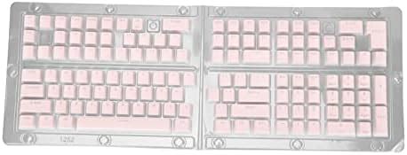 NEE PBT Keyboard Keycaps, 129 Keys Pudding Transparent OEM Height PBT ...