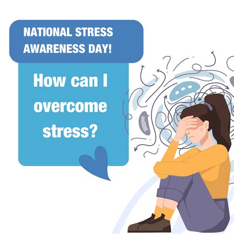 Stress Awareness Day Logo National Stress Awareness Day Infographics