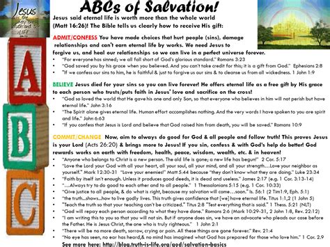 Abc Plan Of Salvation Printable 13 ABCs Of Salvation Ideas