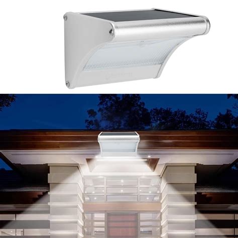 LITVERSE Solar Powered Outdoor Motion Sensor Wall Light, 24 LED, 3 ...