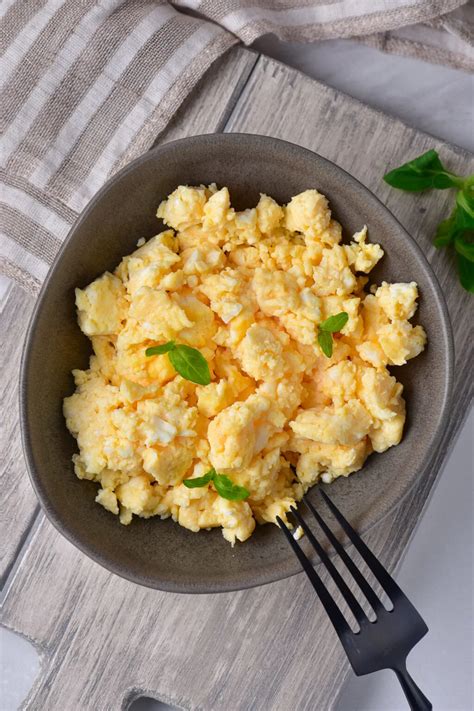 Easy Microwave Scrambled Eggs Made in 5 Minutes