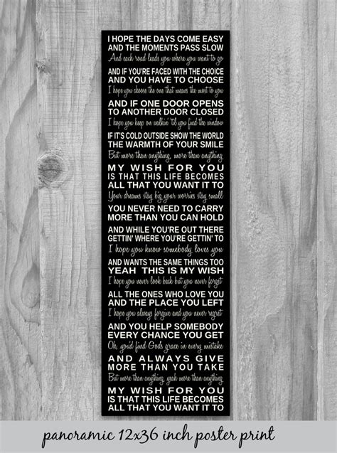 Rascal Flatts My Wish Lyrics Printable - Printable Word Searches