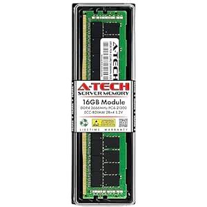 Amazon.in: Buy A-Tech 16GB DDR4 2666MHz PC4-21300 ECC RDIMM 2Rx4 Dual ...