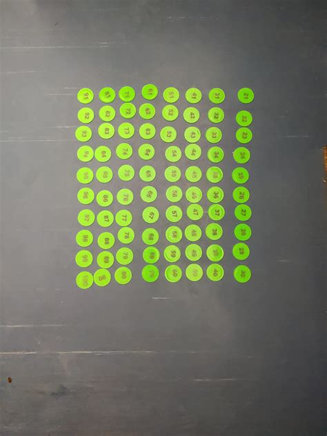 Buy Royals Plastic Number Token/Coins Pack of 1 to 100, Random Colour ...