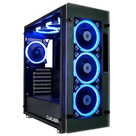 Computer Upgrade King CUK Stratos Full ATX Tower Gaming Desktop Case ...