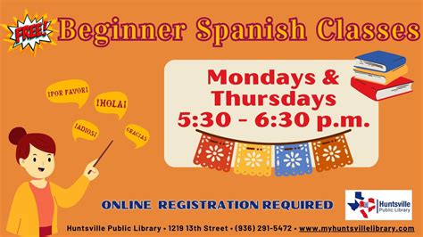 Calendar • Beginner’s Spanish Class