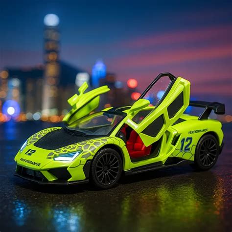Bizdom Lamborghini Aventador GT Pull Back Car with Sound and Lights For ...