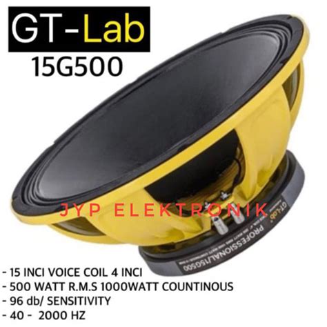 Jual SPEAKER KOMPONEN GT LAB 15G500 / GTLAB 15 G500 ORIGINAL SPEAKER 15 ...