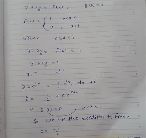 Ode - please explain the following problem. (p1, q5).