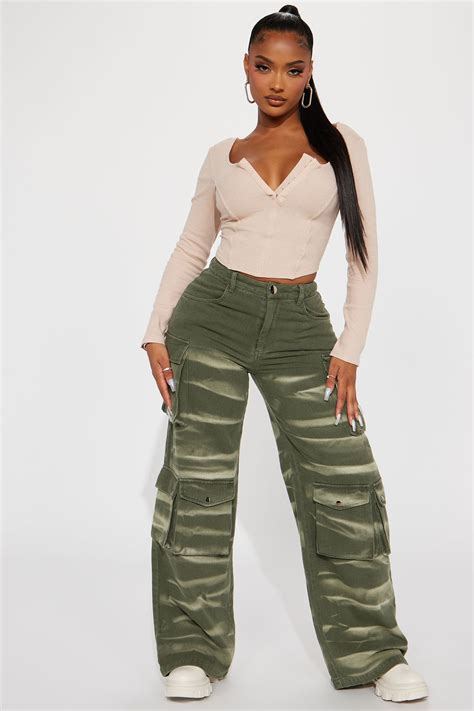 No Take Backs Cargo Pant - Olive | Fashion Nova