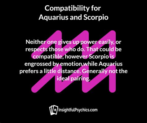 Scorpio and aquarius compatibility – Artofit
