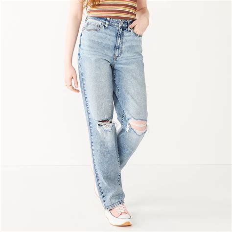 Juniors' SO® Super High-Rise Baggy Dad Jeans