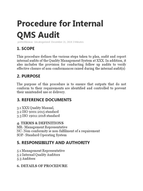Internal Audit Procedures 的图像结果